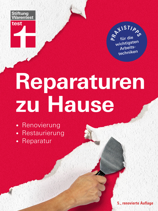 Titeldetails für Reparaturen zu Hause nach Hans-jürgen Reinbold - Verfügbar